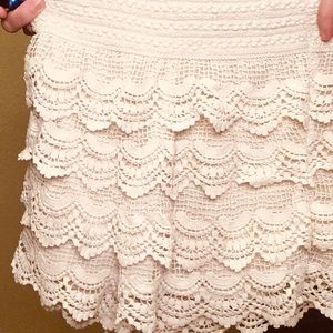 Skorts lace white
